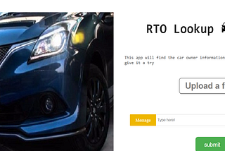 Object detection and license plate lookup web application