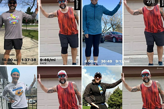 The virtual high-five a fun running trend. Credit: @running_fatass via Instagram