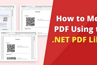 Merging PDF Documents Using the .NET PDF Library