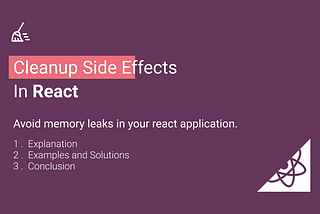 How to Cleanup Side Effects in React