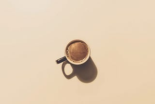 Coffe cup with shadow