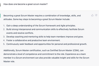 An Interview with ChatGPT: Becoming a Great Scrum Master