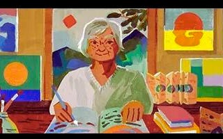 Observing Etel Adnan: A Google Doodle Recognition for a Visionary Craftsman and Essayist