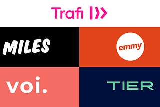 Trafi Partners with emmy, MILES, TIER, and Voi to Drive the Switch to Shared Transportation