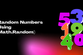 Random Numbers Using Math.Random()