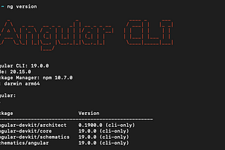 Upgrade Angular 19 CLI and explore features