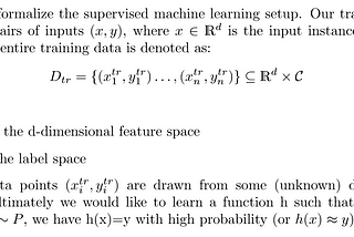 Supervised Learning Setup and Bias-Variance Trade-off