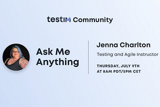Accessibility Testing with Jenna Charlton and the Testim Community