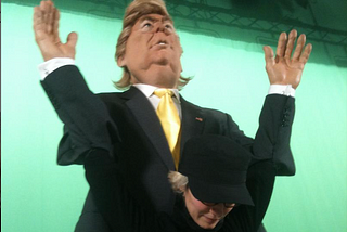 Donald Trump’s puppet at “the Guignols”
