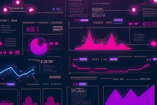 Abstract image of a dashboard with different charts