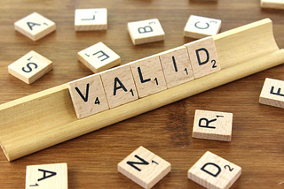 Different categories of validations