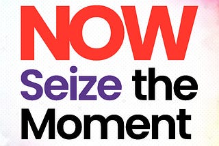 SEIZE THE MOMENT NOW
