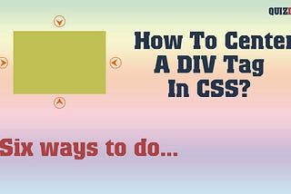 How to center a div tag in CSS — horizontal & vertical align