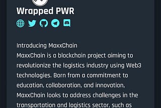 wPWR Ethereum Fairlaunch Details