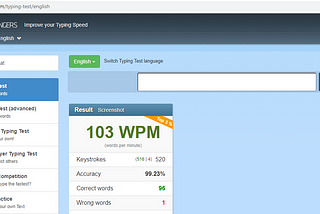 How to type 100 words per minute