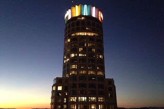 Why L.A.’s U.S. Bank Tower has been lit with rainbow colors this month