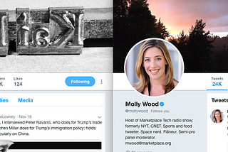 I audited Kai Ryssdal and Molly Wood’s Twitter Accounts