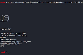 Using Rubeus to change the password “STATUS_PASSWORD_MUST_CHANGE”