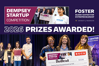 2026 Dempsey Startup Awards Celebrate Student Entrepreneurship Across the Cascadia Corridor