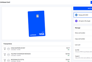 Coinbase Crypto Debit Card