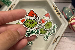 Planar Resin flat back- the grinch- 1 pcs- Embellishment- Cabochon - Hair Bow Center-Kawaii