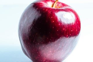 a photo of a red apple