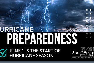 Hurricane Season Has Started — Be Prepared!