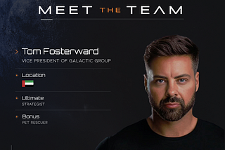 Meet the Team: Tom FosterWard, VP of The Galactic Group