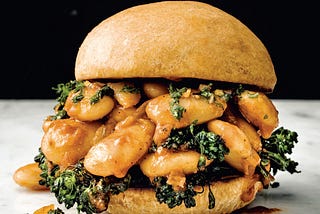 Bryant Terry’s Corona Bean and Broccoli Rabe Sandwich