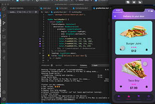 Food delivery pt 1: App UI in Flutter and business concept