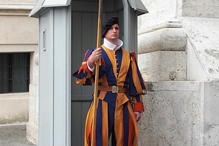 Photo of Vatican guard