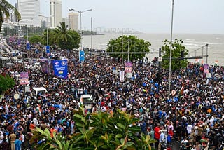 Champions of the T20 World Cup return home LIVE: As the winning parade starts, a sea of people…