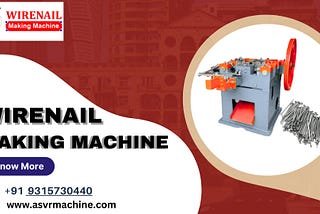 Fully Automatic Wire Nail And Iron Nail Making Machine