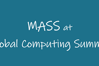 MASS Appeared at the Global Blockchain Computing Conference
