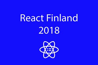 React Finland 2018