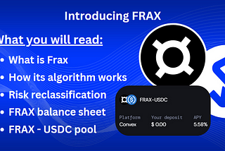 Introducing Frax