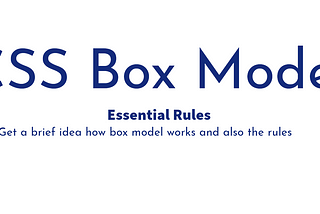 Understanding CSS Box Model