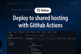 Deploy to shared hosting with GitHub Actions