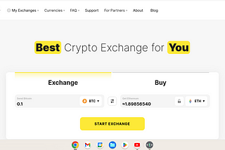 StealthEX, instant crypto exchange