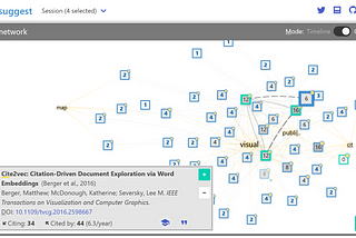 Citation network visualization in focus