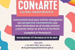 ContARTE: Morón abre la convocatoria a artistas transfeministas del distrito