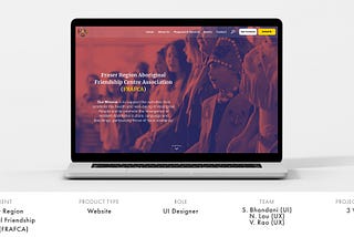 Fraser Region Aboriginal Friendship Centre (FRAFCA) Website Refresh — a UI Design Case Study