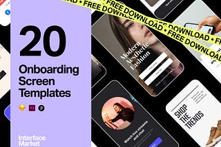 Free Mobile App Onboarding Screen Templates