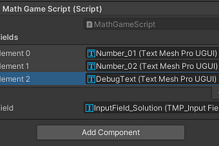 User Interface in Unity-Math Game