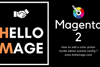 Magento 2 — How to add a Color picker inside the admin system config?