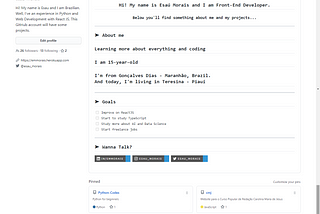 README on Profile: How to Add New GitHub Feature