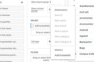 ga4 filter item_category ecommerce