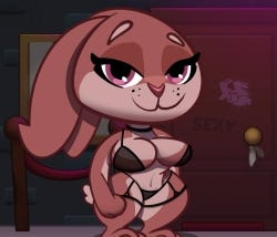 A Picture of the Mad Bunny World Girlfriend