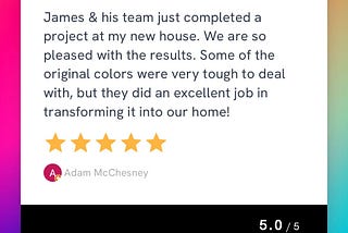 We are so pleased with the results! — Raving Review for Gateway Custom Painting LLC
