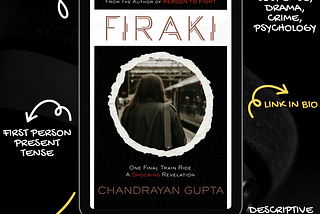 ‘Firaki’, My New Crime Thriller Novella, Is Out Now Worldwide!